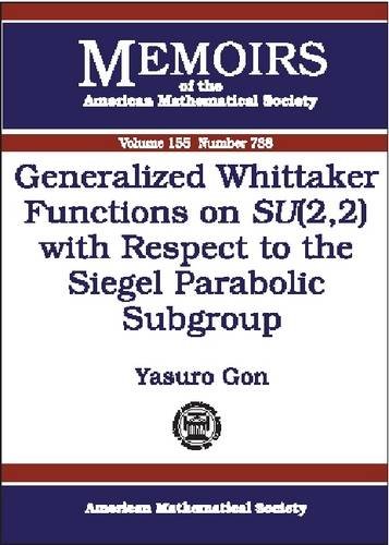 Generalized Whittaker Functions On Su(2, 2) With Respect To The Siegel Parabolic Subgroup