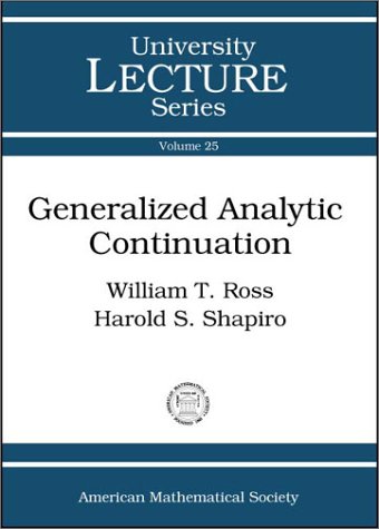 Generalized Analytic Continuation