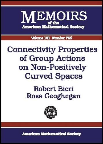 Connectivity Properties Of Group Actions On Non Positively Curved Spaces