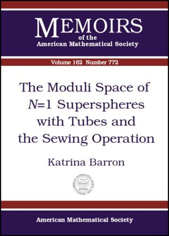 The Moduli Space of N=1 Superspheres with Tubes and the Sewing Operation