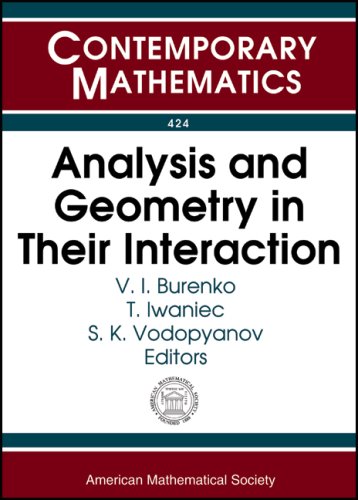 The Interaction of Analysis and Geometry