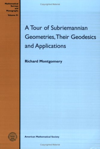 A Tour of Subriemannian Geometries, Their Geodesics and Applications