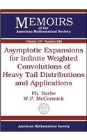 Asymptotic Expansions for Infinite Weighted Convolutions of Heavy Tail Distributions and Applications