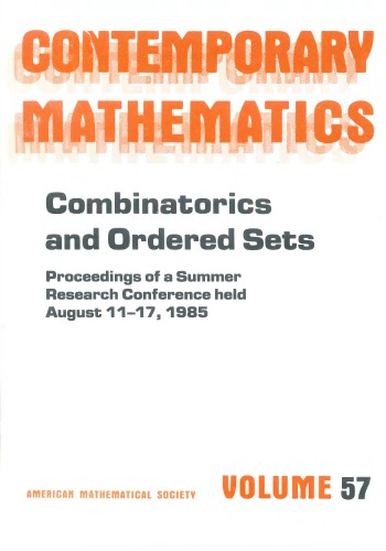 Combinatorics and Ordered Sets (Contemporary Mathematics)