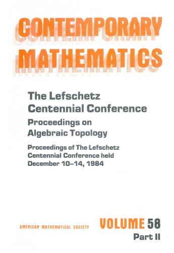 Lefschetz Centennial Conference