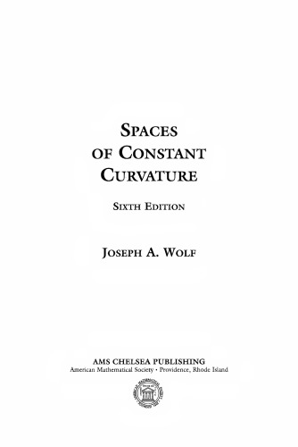 Spaces of Constant Curvature
