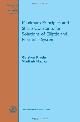 Maximum Principles and Sharp Constants for Solutions of Elliptic and Parabolic Systems