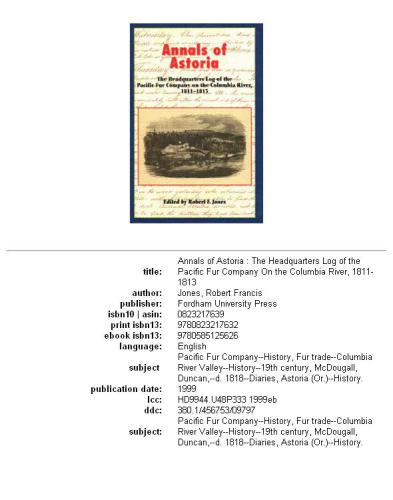 Annals of Astoria