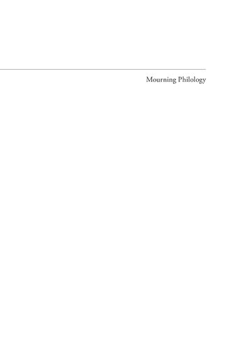 Mourning Philology