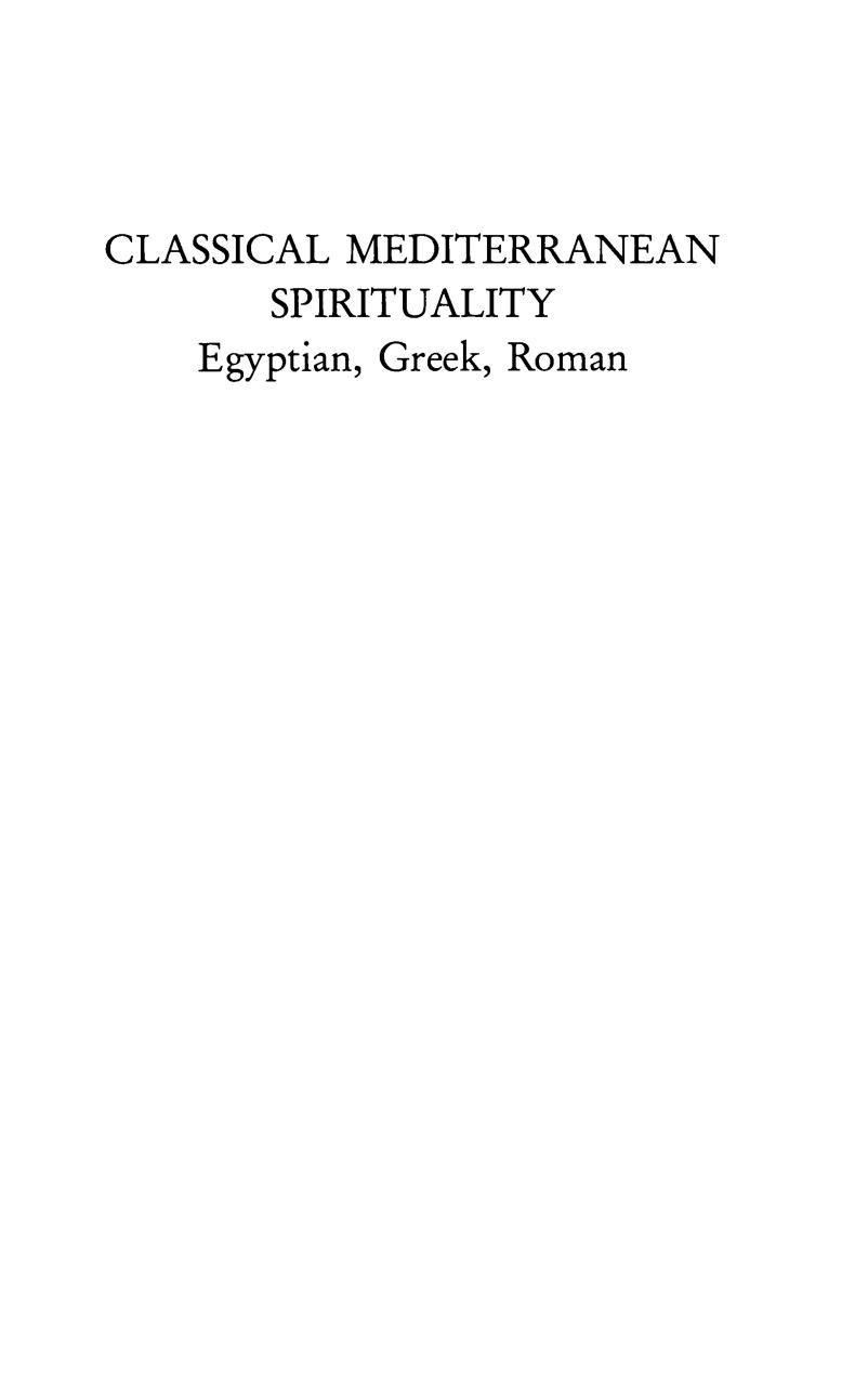 Classical Mediterranean Spirituality