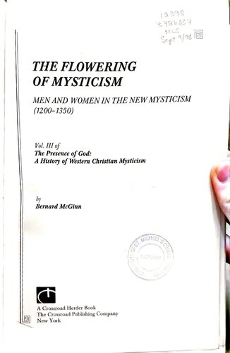 The Flowering of Mysticism