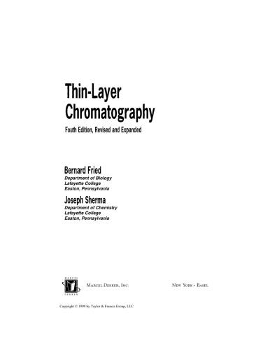 Thin-Layer Chromatography, Revised And Expanded