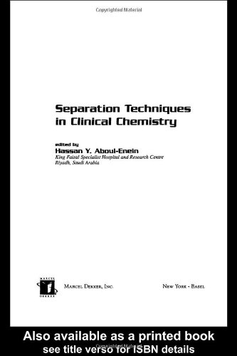 Separation Techniques in Clinical Chemistry