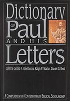 Dictionary of Paul and His Letters