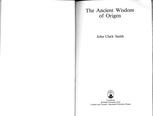 The Ancient Wisdom of Origen