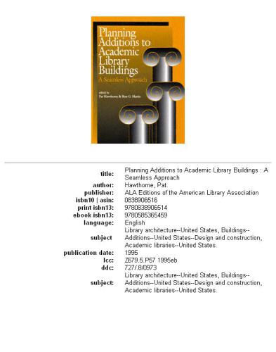 Planning Additions to Academic Libraries