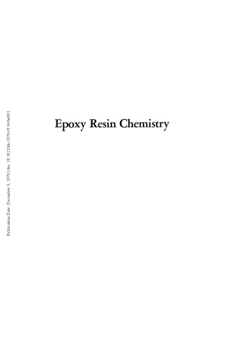 Epoxy resin chemistry.