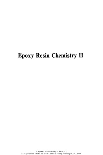 Epoxy Resin Chemistry II.