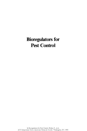 Bioregulators for pest control