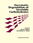 Enzymatic degradation of insoluble carbohydrates.