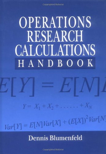 Operations Research Calculations Handbook