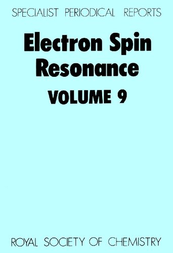 Electron Spin Resonance vol 9