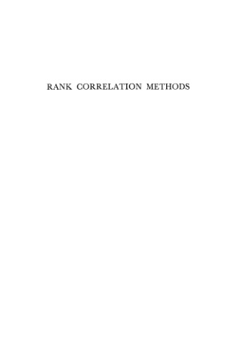 Rank Correlation Methods