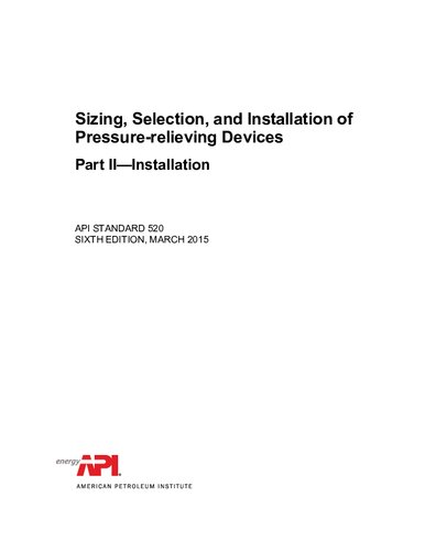 Guidelines for the safe and optimum design of hydrocarbon pressure relief and blowdown systems.