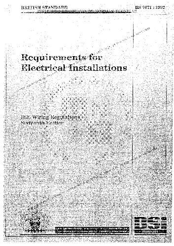 Requirements for Electrical Installations (BS7671)