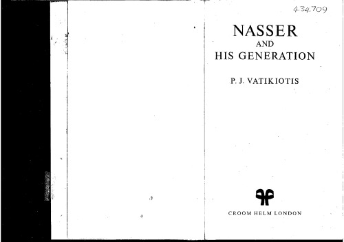 Nasser And His Generation