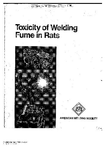 Hazleton Laboratories, Toxicity of Welding Fume in Rats (Twfr)