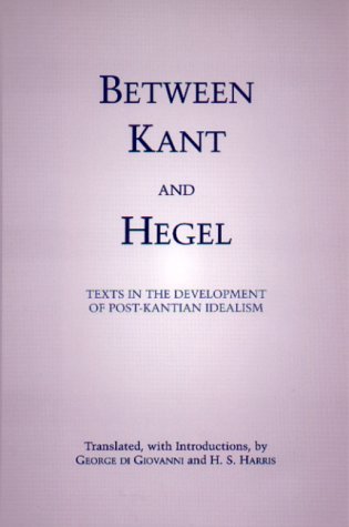 Between Kant and Hegel