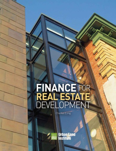 Finance for Real Estate Development