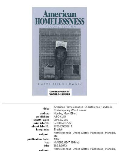 American Homelessness