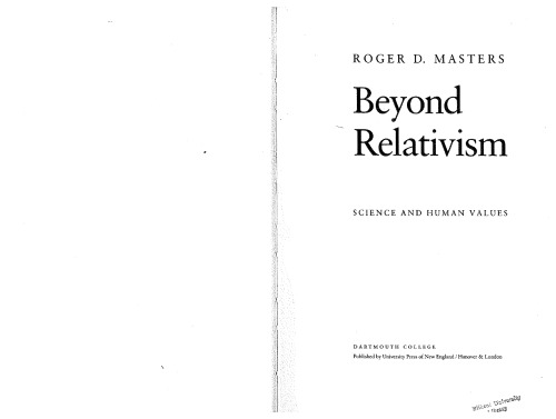 Beyond Relativism
