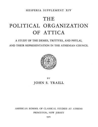 The Political Organization of Attica
