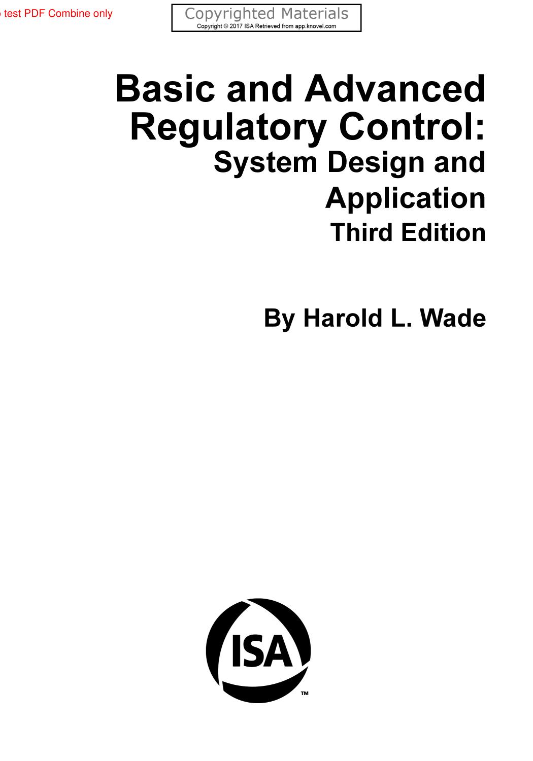 Basic and Advanced Regulatory Control