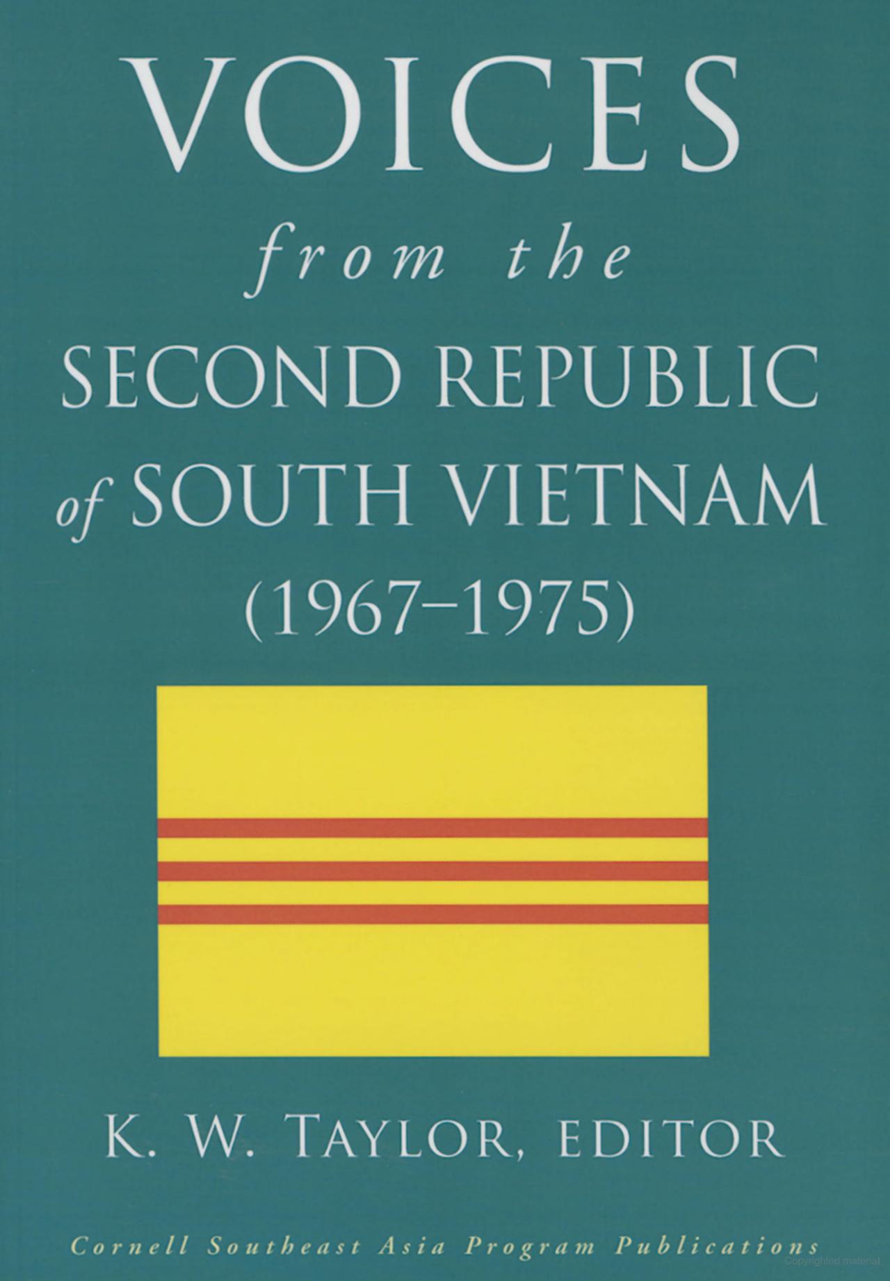 Voices from the Second Republic of South Vietnam