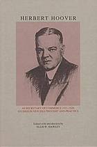 Herbert Hoover as Secretary of Commerce