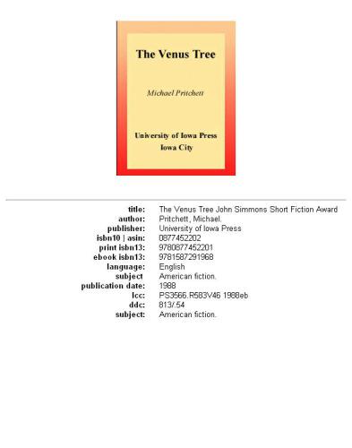 The Venus Tree
