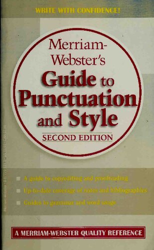 Merriam-Webster's Guide to Punctuation and Style