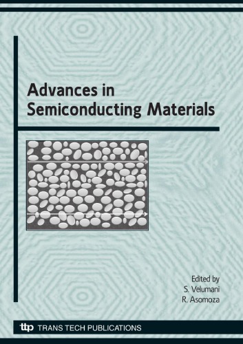 Advances In Semiconducting Materials (Advanced Materials Research)