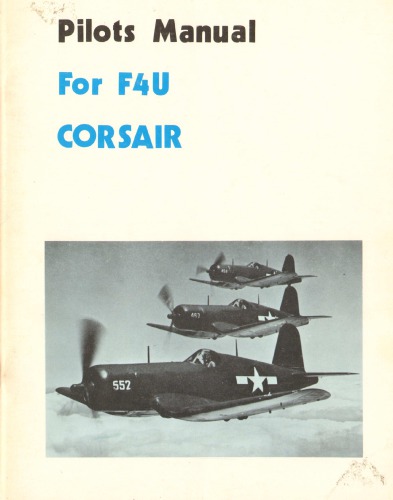 Pilots manual for F4U Corsair.