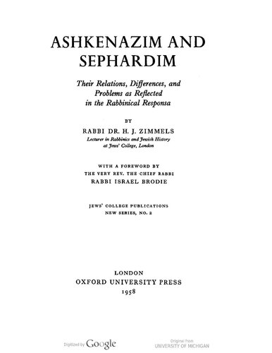 Ashkenazim and Sephardim