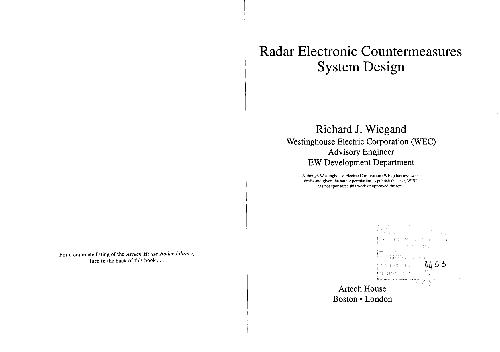 Radar Electronic Countermeasures System Design (Radar Library)