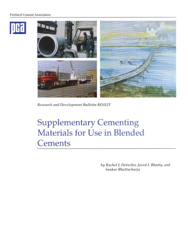 Supplementary Cementing Materials For Use In Blended Cements