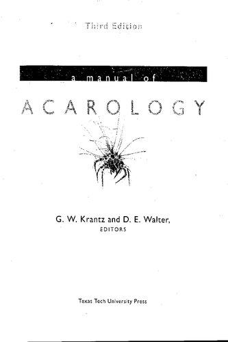 A Manual of Acarology