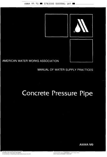 Concrete Pressure Pipe (M9)