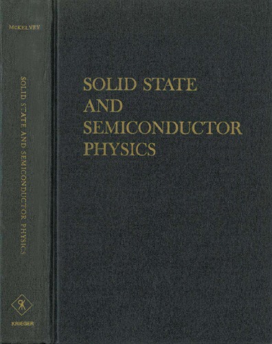 Solid State and Semiconductor Physics