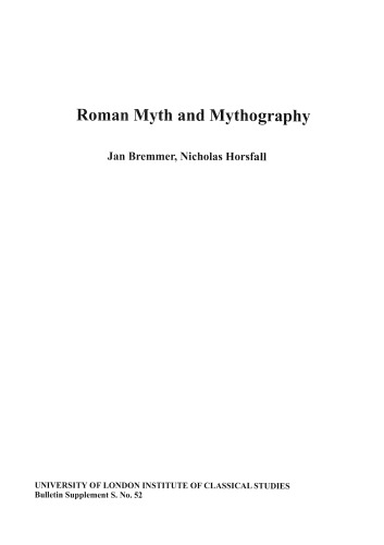 Roman Myth And Mythography